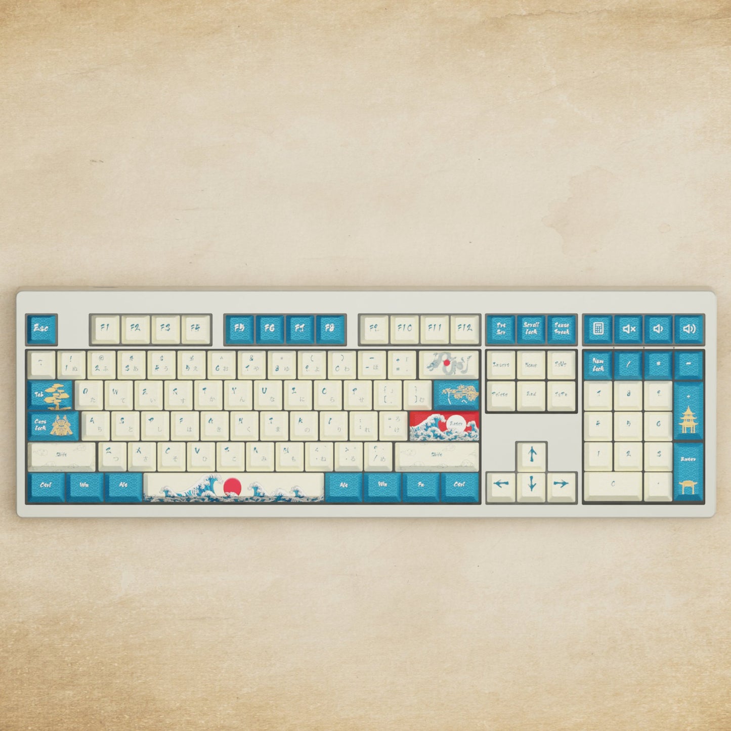 Monsgeek M5 - 100% Japanese Wave Mechanical Keyboard - Goblintechkeys