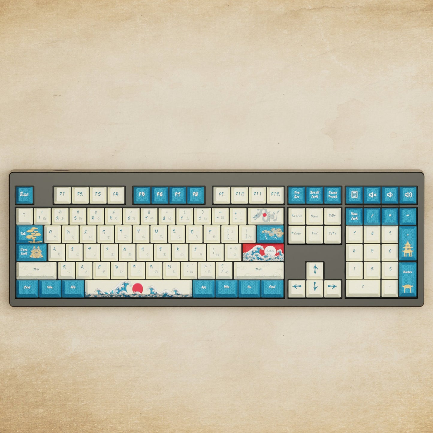 Monsgeek M5 - 100% Japanese Wave Mechanical Keyboard - Goblintechkeys