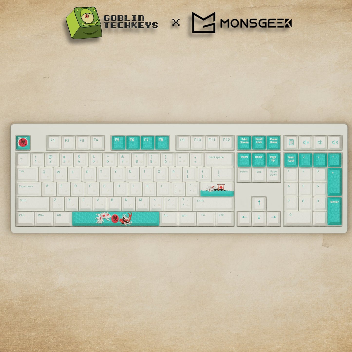 Monsgeek M5 - 100% Koi Mechanical Keyboard - Goblintechkeys