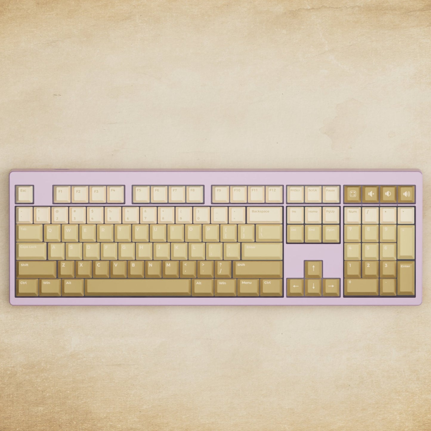 Monsgeek M5 - 100% Latte Mechanical Keyboard - Goblintechkeys