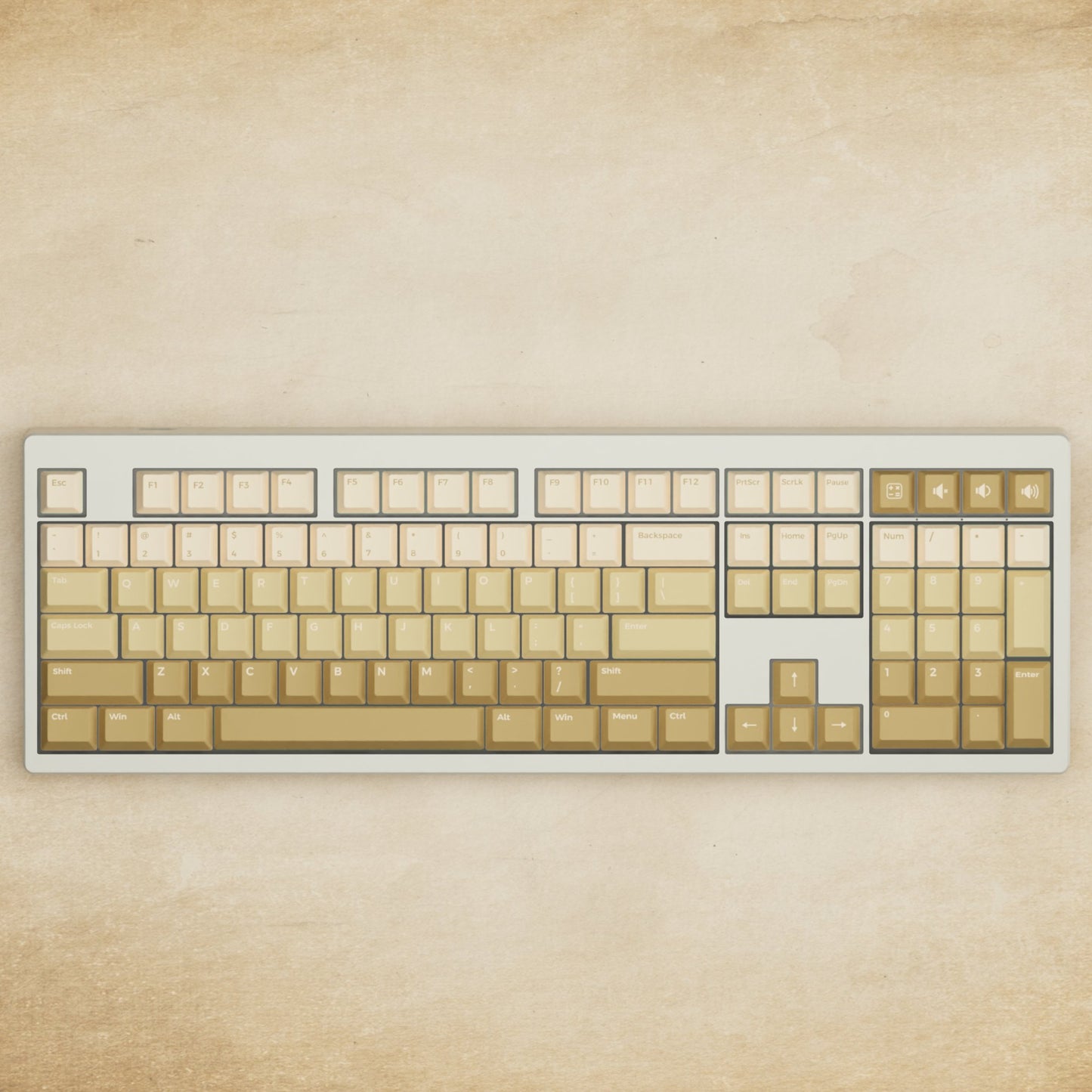 Monsgeek M5 - 100% Latte Mechanical Keyboard - Goblintechkeys