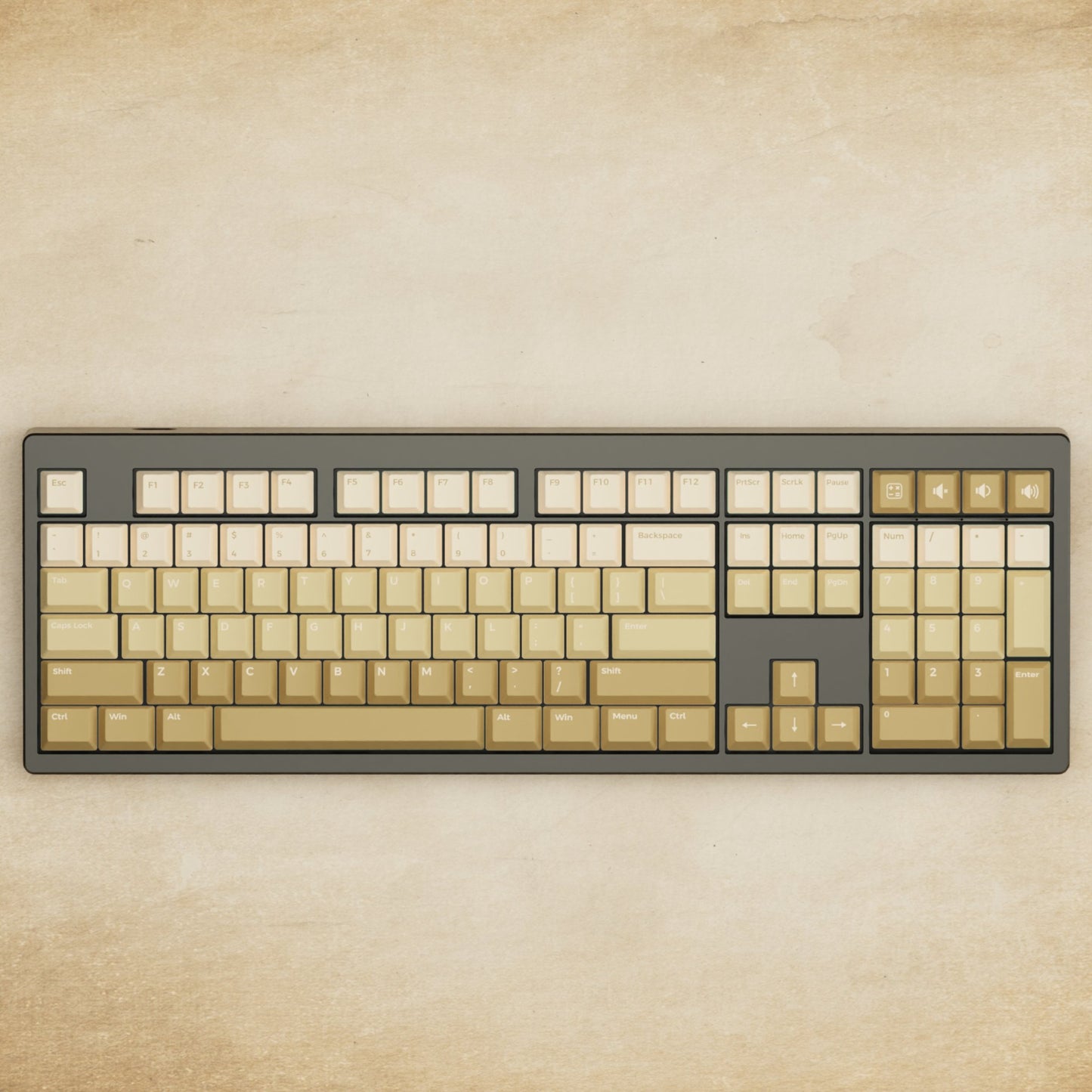 Monsgeek M5 - 100% Latte Mechanical Keyboard - Goblintechkeys