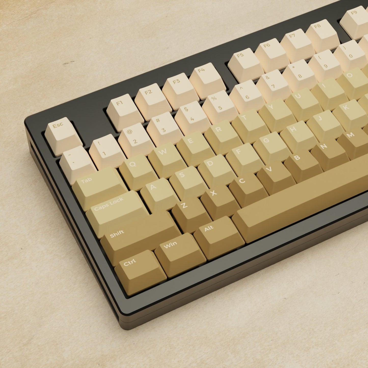 Monsgeek M5 - 100% Latte Mechanical Keyboard - Goblintechkeys