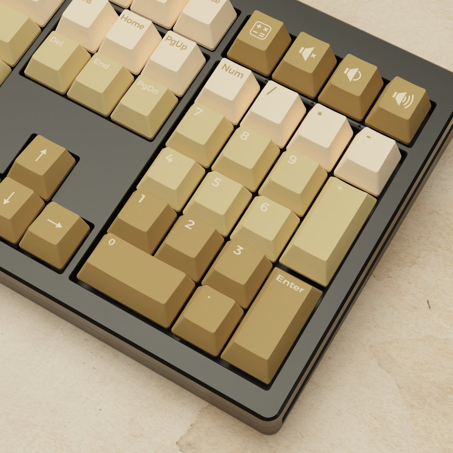 Monsgeek M5 - 100% Latte Mechanical Keyboard - Goblintechkeys