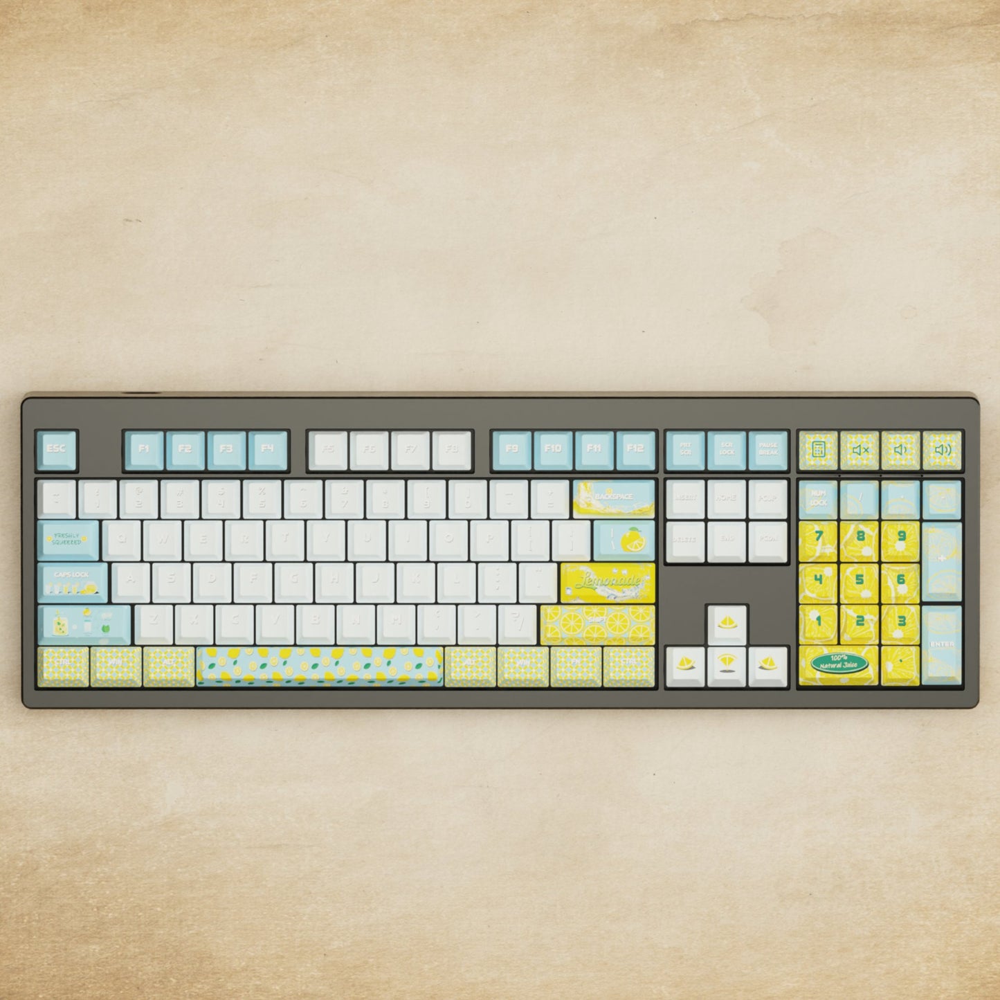 Monsgeek M5 - 100% Lemonade Mechanical Keyboard - Goblintechkeys