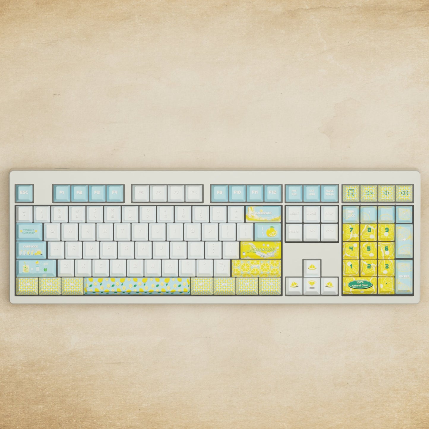 Monsgeek M5 - 100% Lemonade Mechanical Keyboard - Goblintechkeys