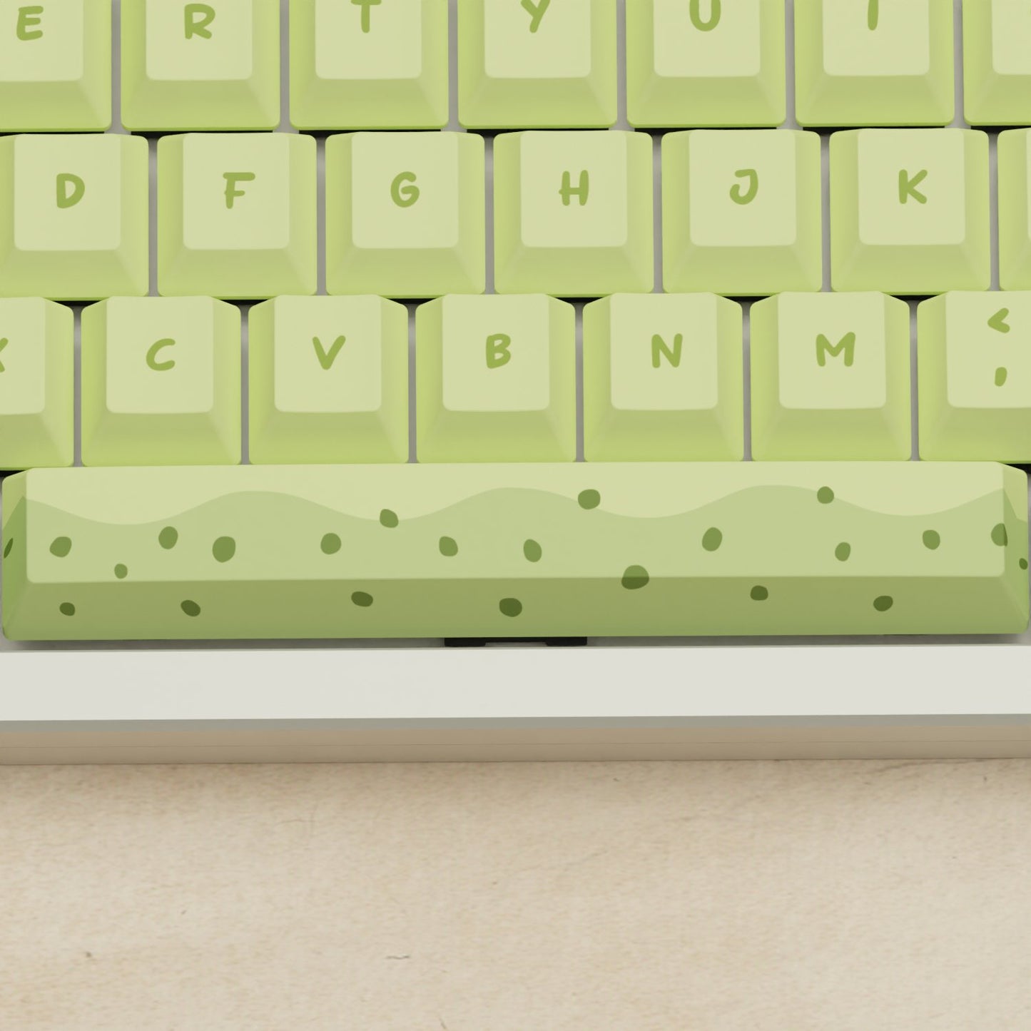 Monsgeek M5 - 100% Matcha Boba Mechanical Keyboard - Goblintechkeys