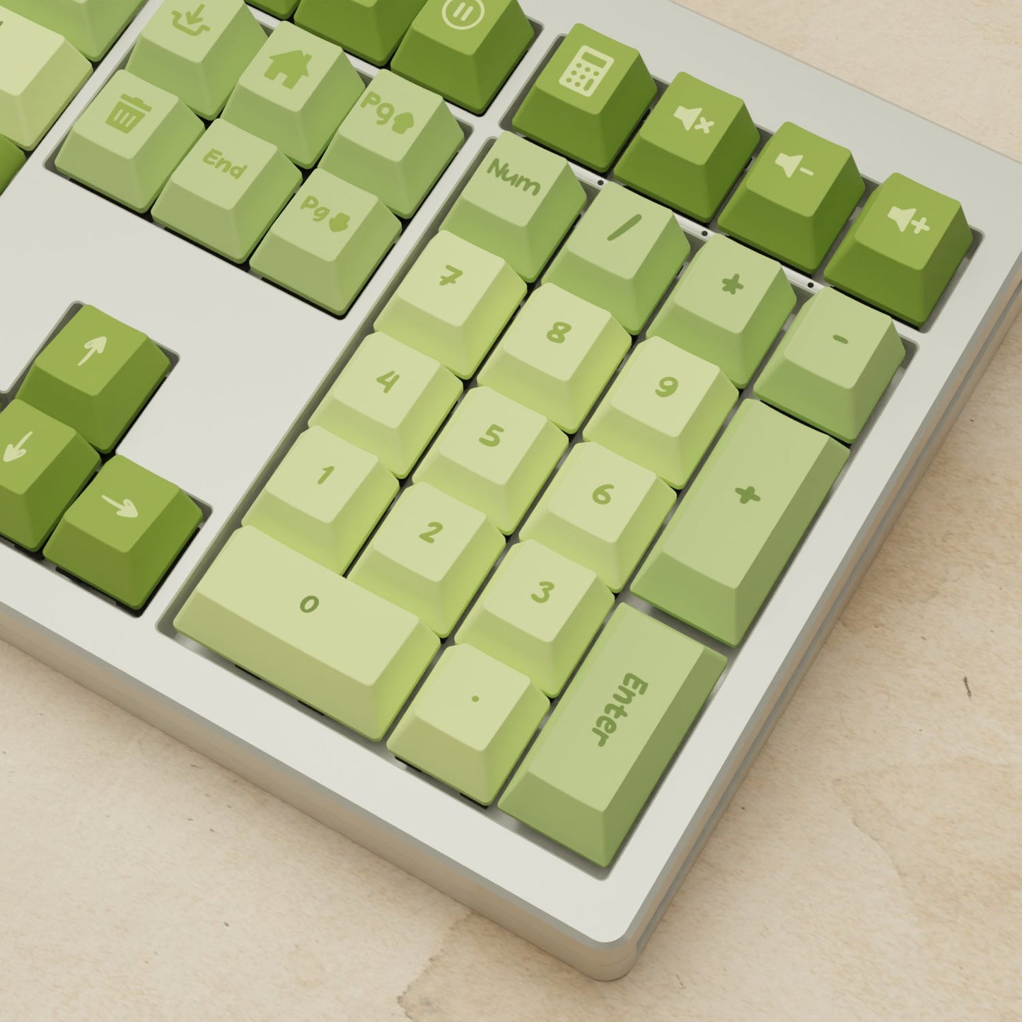 Monsgeek M5 - 100% Matcha Boba Mechanical Keyboard - Goblintechkeys