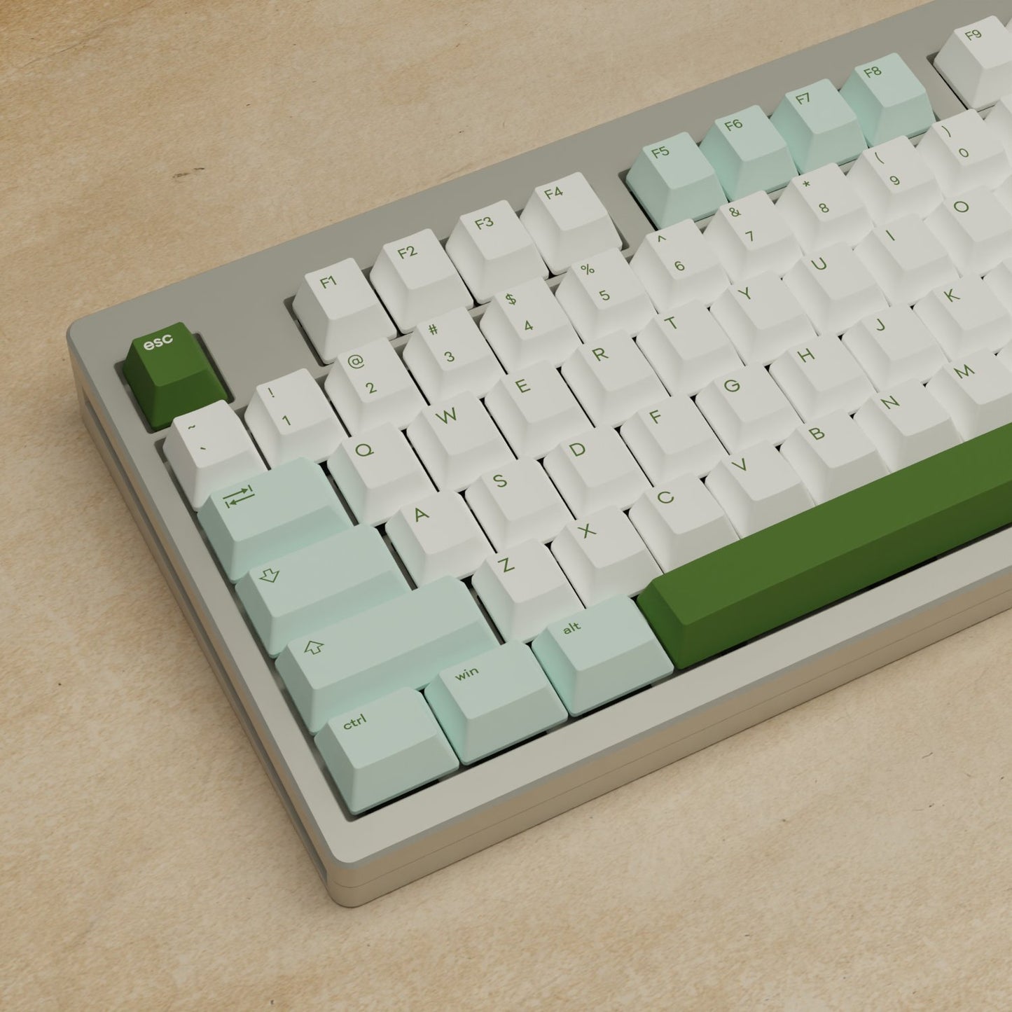 Monsgeek M5 - 100% Matcha Mechanical Keyboard - Goblintechkeys