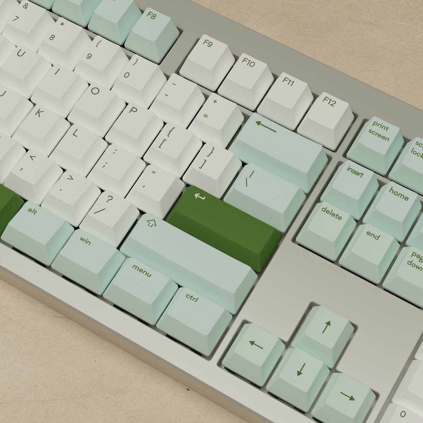 Monsgeek M5 - 100% Matcha Mechanical Keyboard - Goblintechkeys