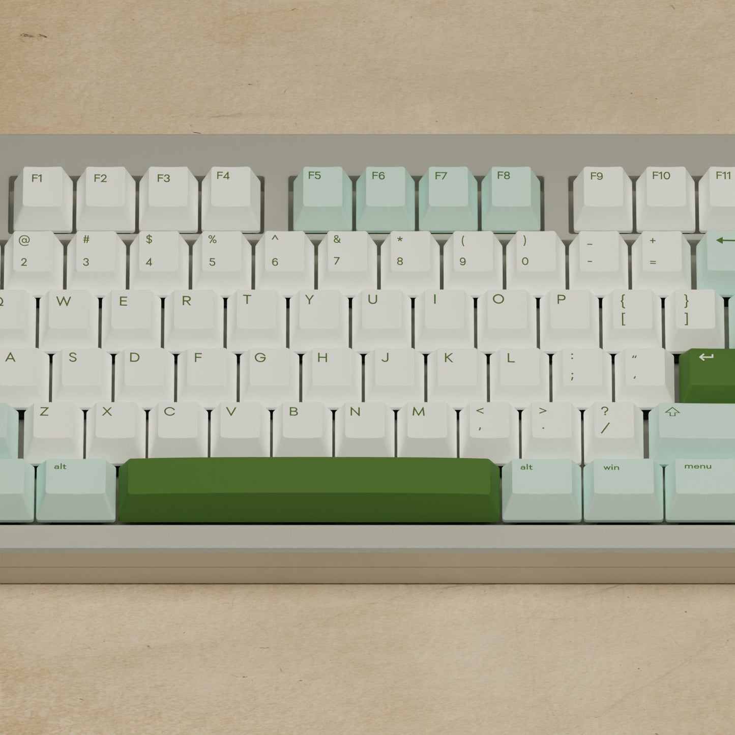 Monsgeek M5 - 100% Matcha Mechanical Keyboard - Goblintechkeys
