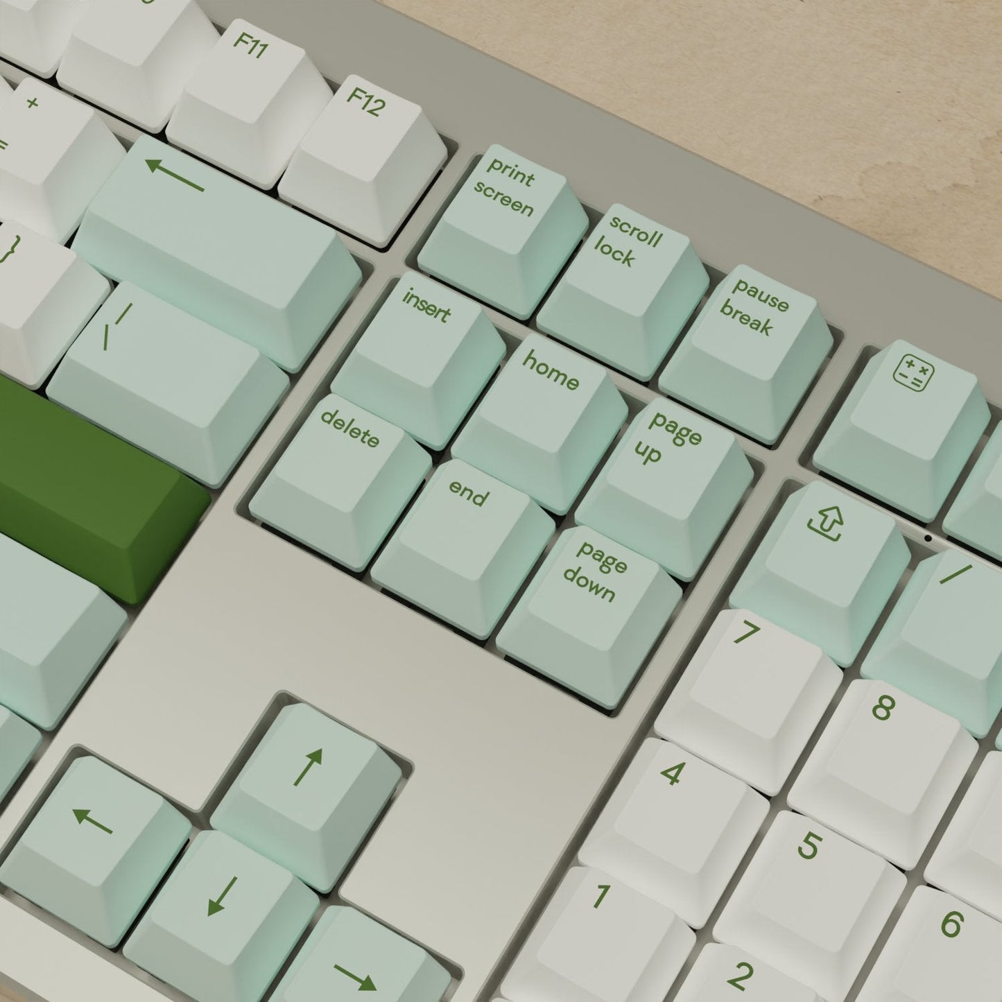 Monsgeek M5 - 100% Matcha Mechanical Keyboard - Goblintechkeys