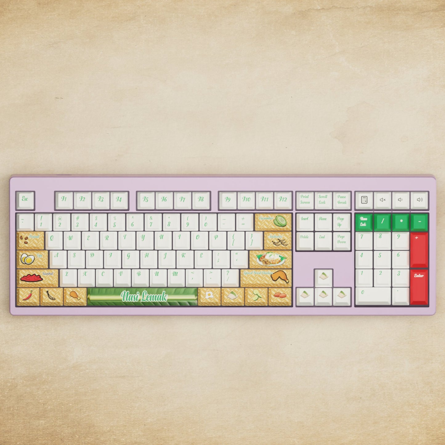 Monsgeek M5 - 100% Nasi Lemak Mechanical Keyboard - Goblintechkeys