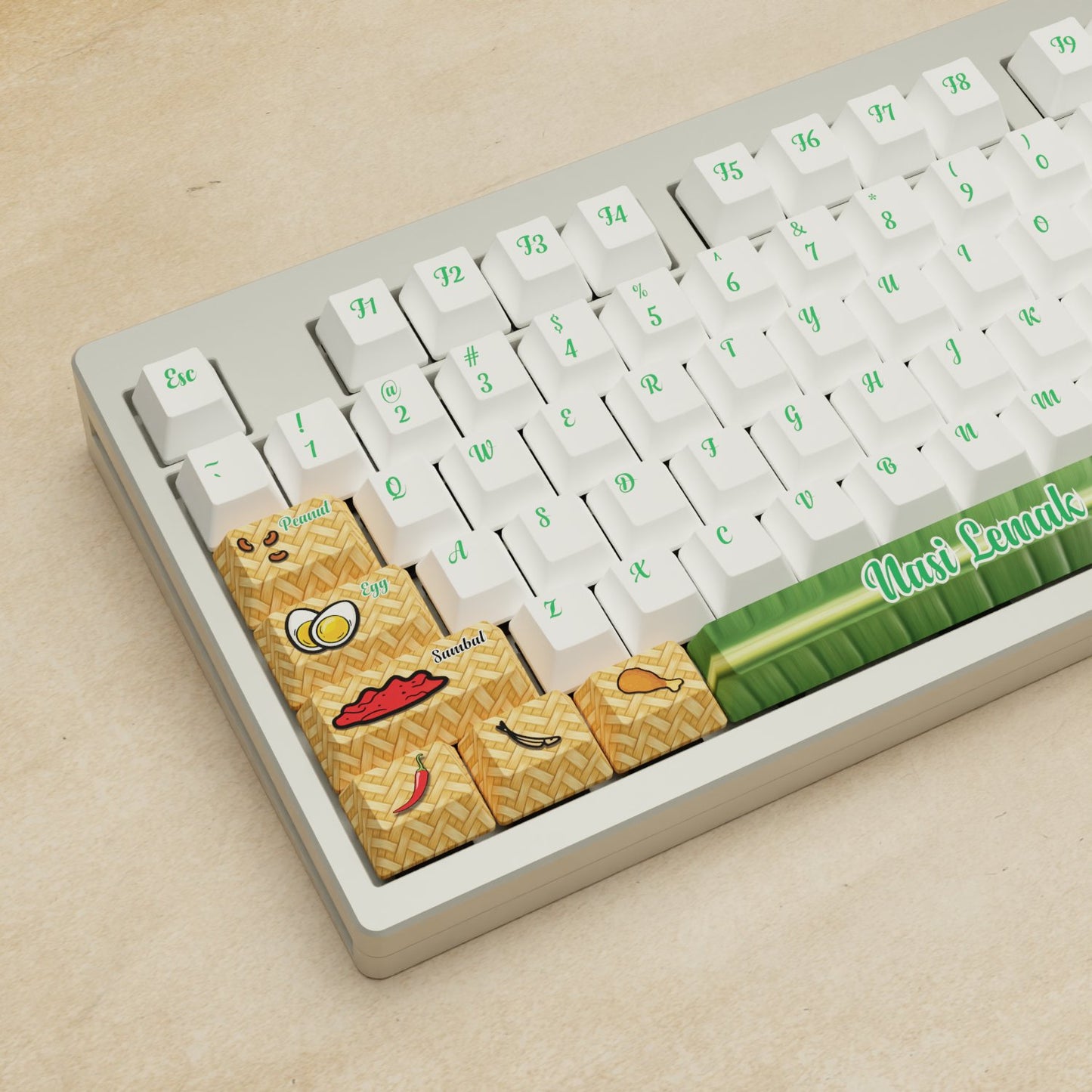 Monsgeek M5 - 100% Nasi Lemak Mechanical Keyboard - Goblintechkeys