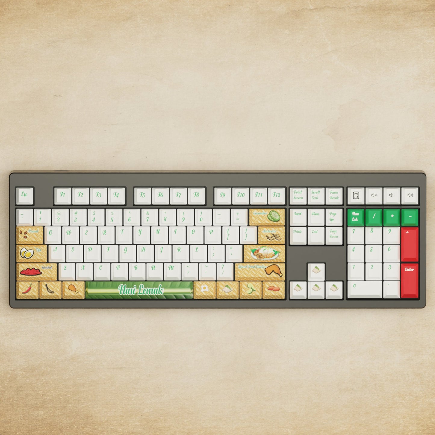 Monsgeek M5 - 100% Nasi Lemak Mechanical Keyboard - Goblintechkeys
