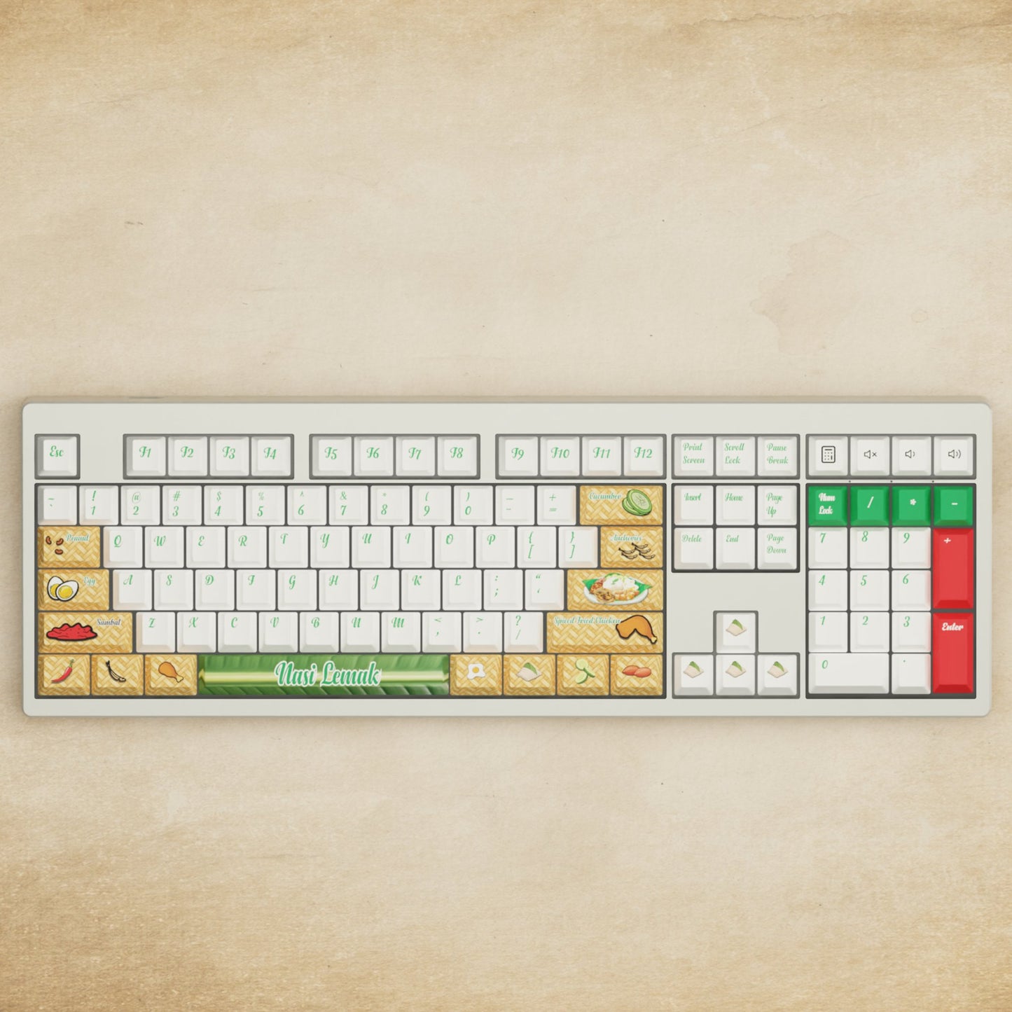 Monsgeek M5 - 100% Nasi Lemak Mechanical Keyboard - Goblintechkeys