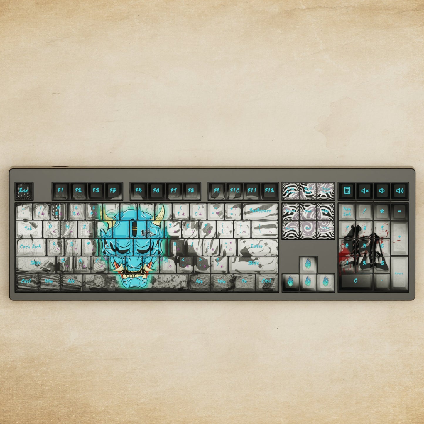 Monsgeek M5 - 100% Oni Mechanical Keyboard - Goblintechkeys