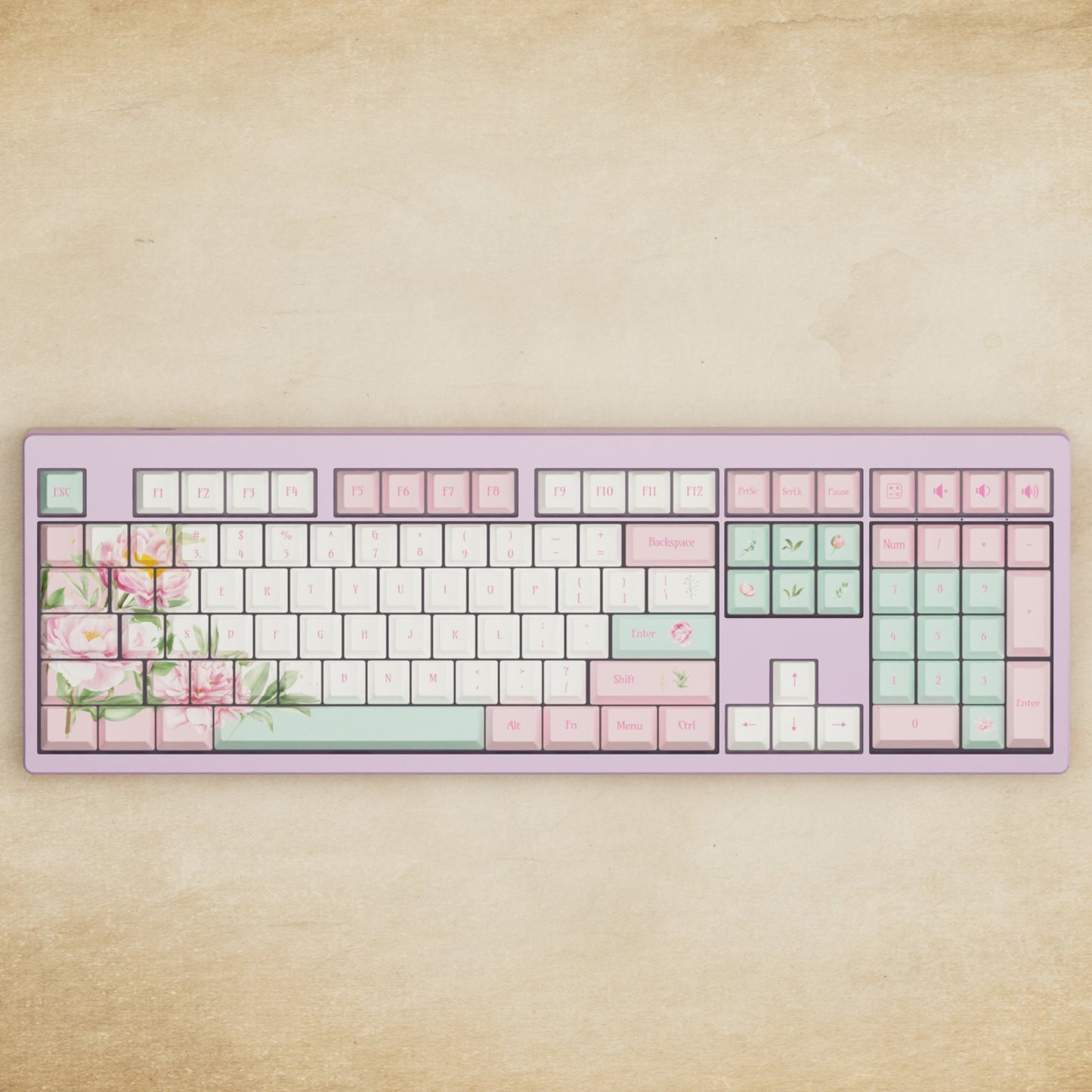 Monsgeek M5 - 100% Peony Mechanical Keyboard - Goblintechkeys