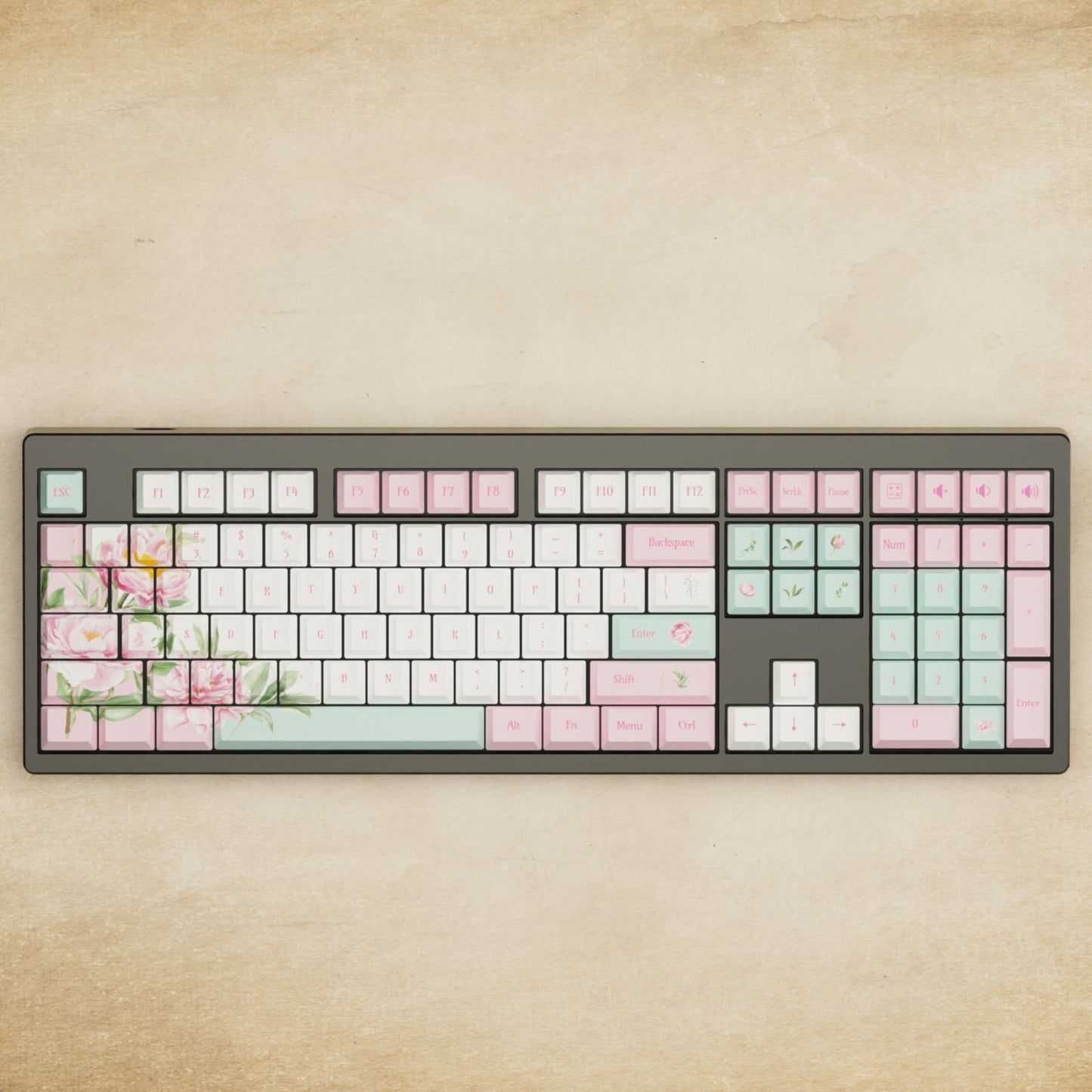 Monsgeek M5 - 100% Peony Mechanical Keyboard - Goblintechkeys
