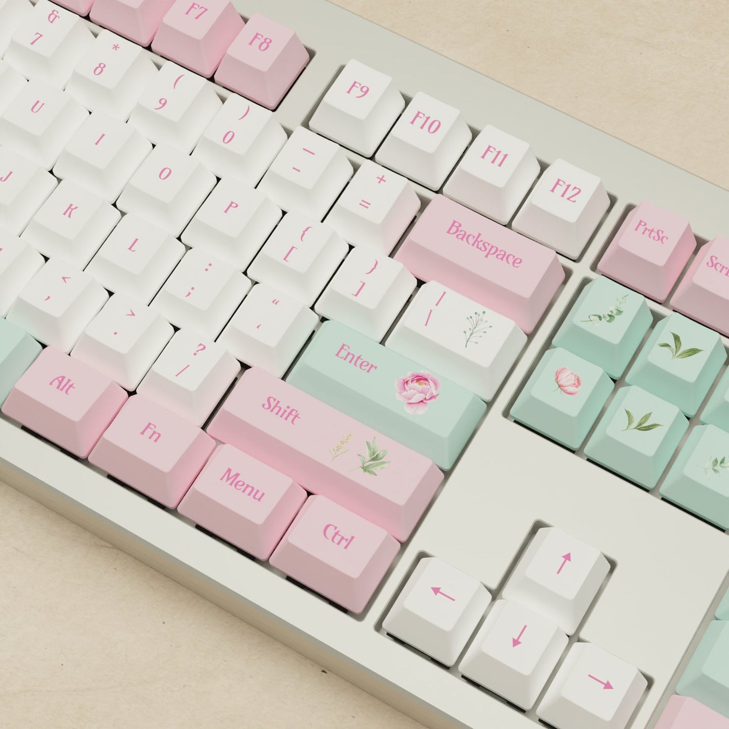 Monsgeek M5 - 100% Peony Mechanical Keyboard - Goblintechkeys