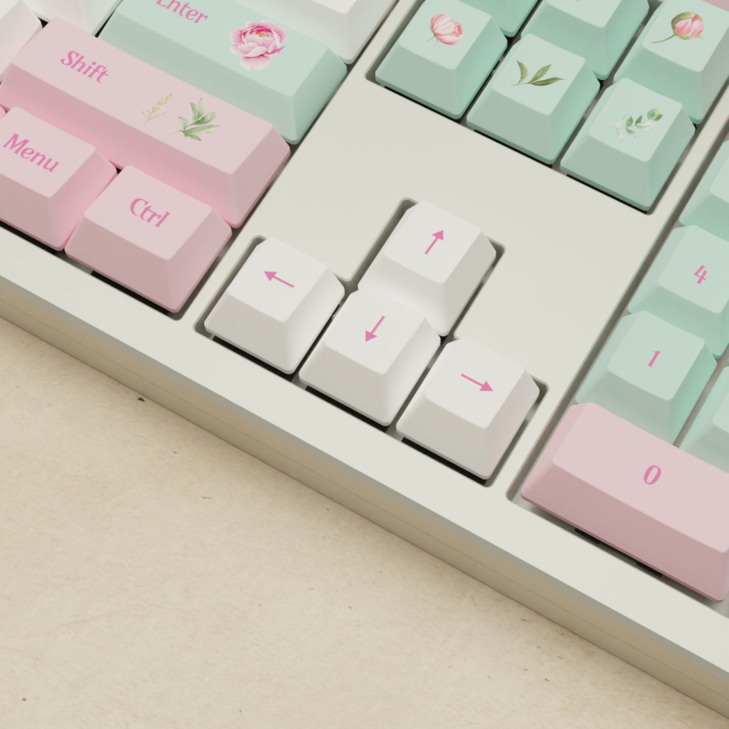 Monsgeek M5 - 100% Peony Mechanical Keyboard - Goblintechkeys