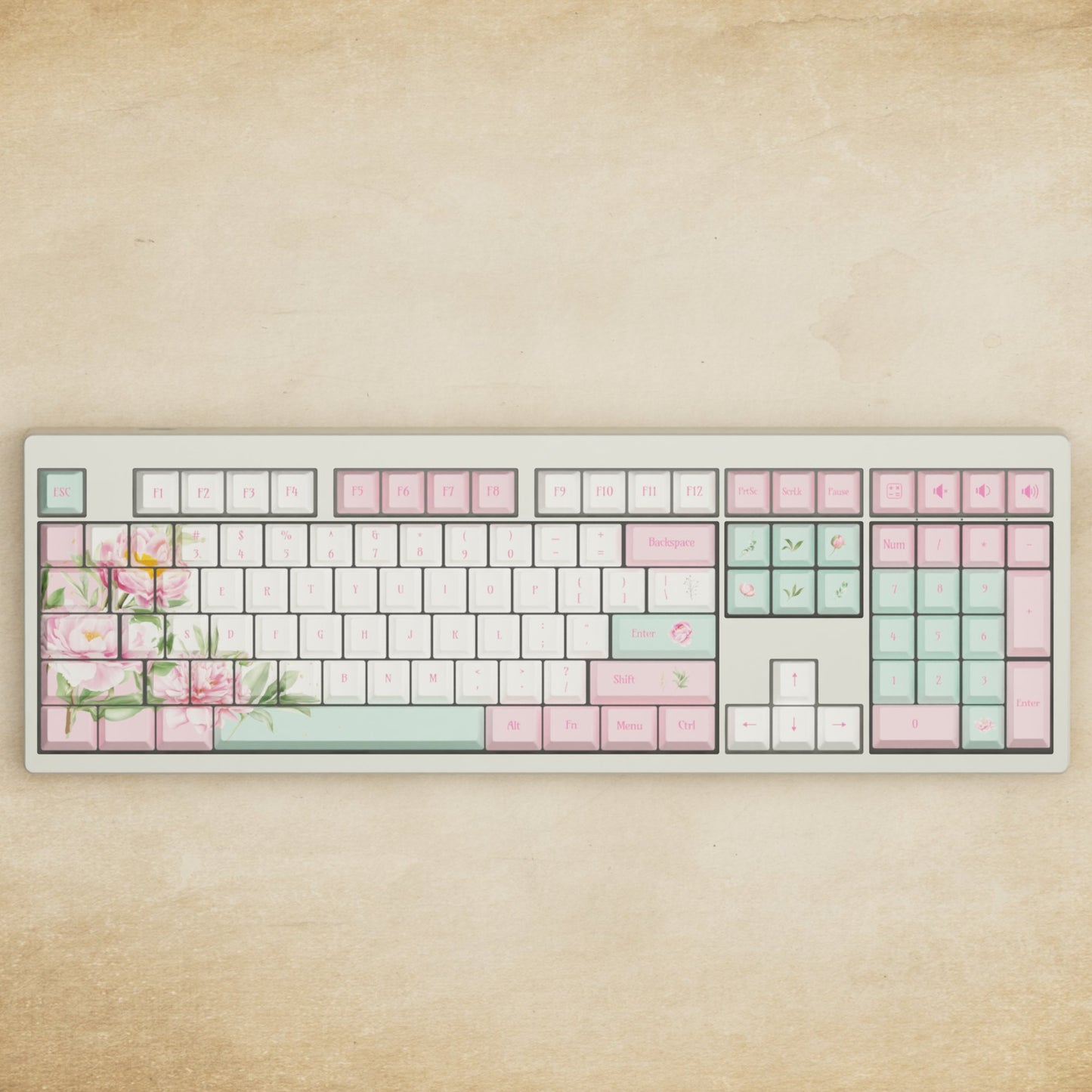 Monsgeek M5 - 100% Peony Mechanical Keyboard - Goblintechkeys