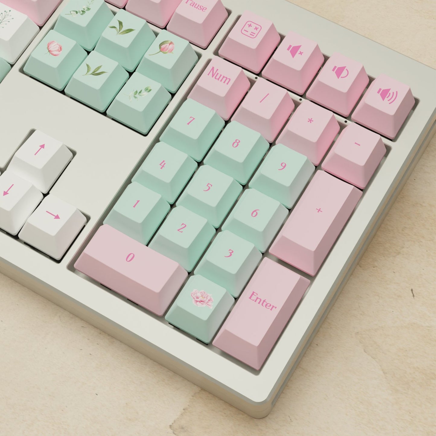 Monsgeek M5 - 100% Peony Mechanical Keyboard - Goblintechkeys