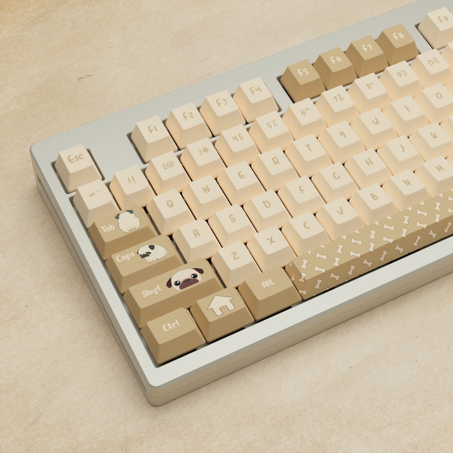 Monsgeek M5 - 100% Pug Mechanical Keyboard - Goblintechkeys
