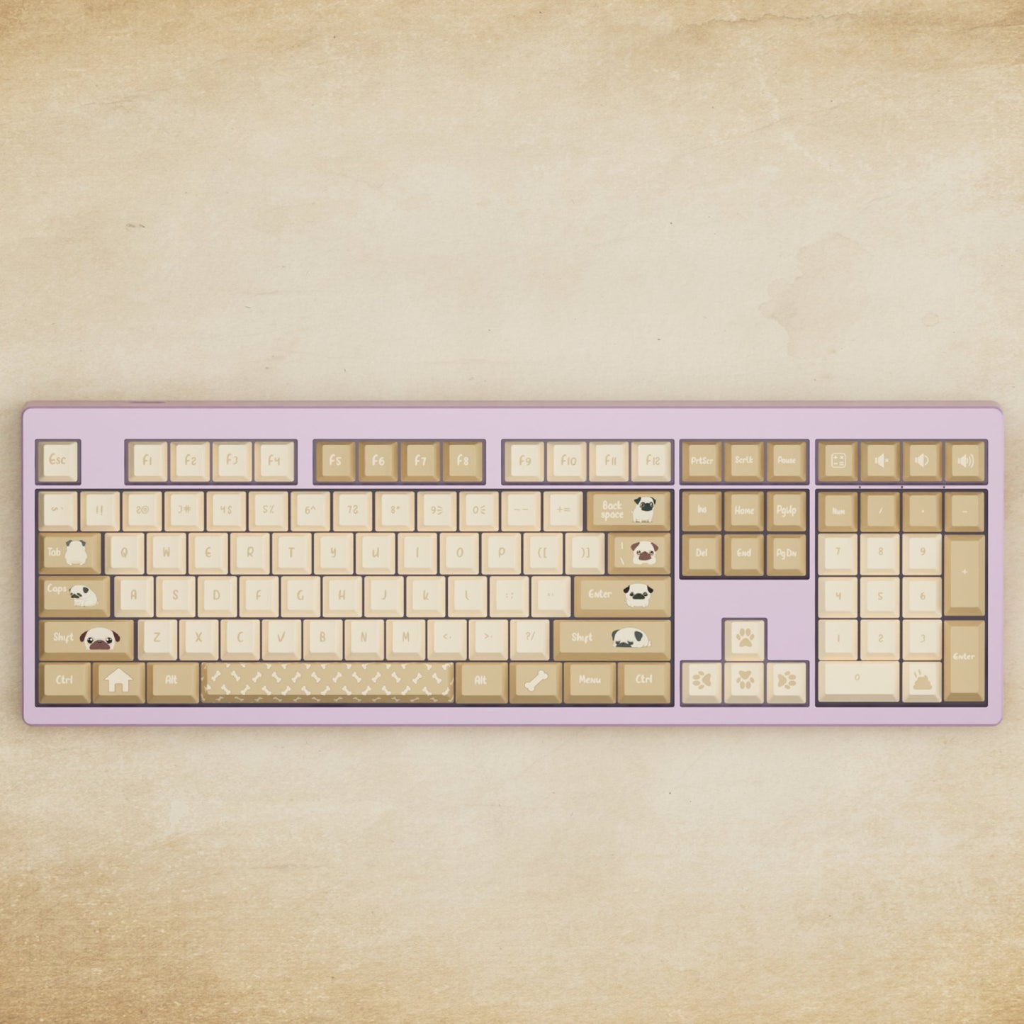 Monsgeek M5 - 100% Pug Mechanical Keyboard - Goblintechkeys