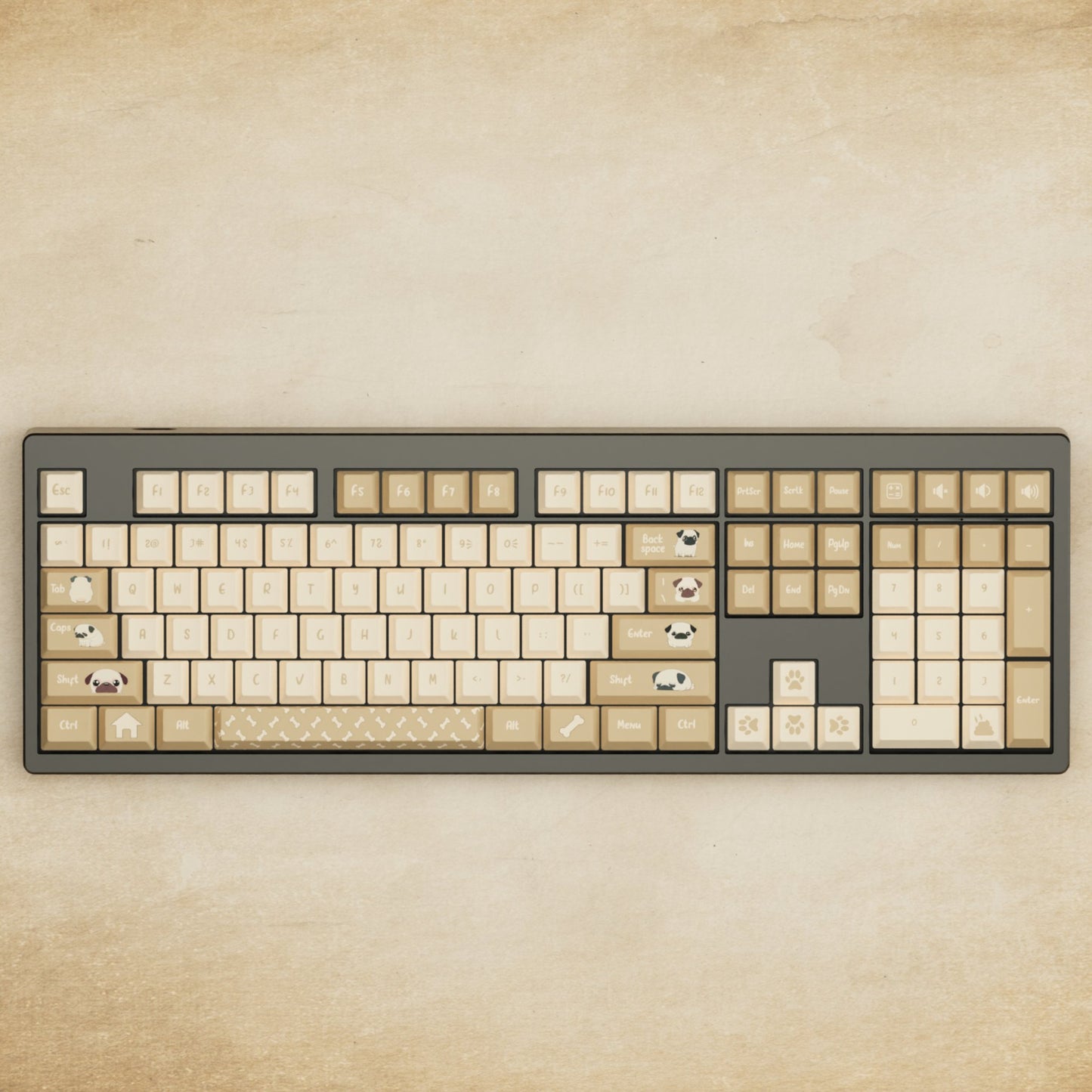 Monsgeek M5 - 100% Pug Mechanical Keyboard - Goblintechkeys