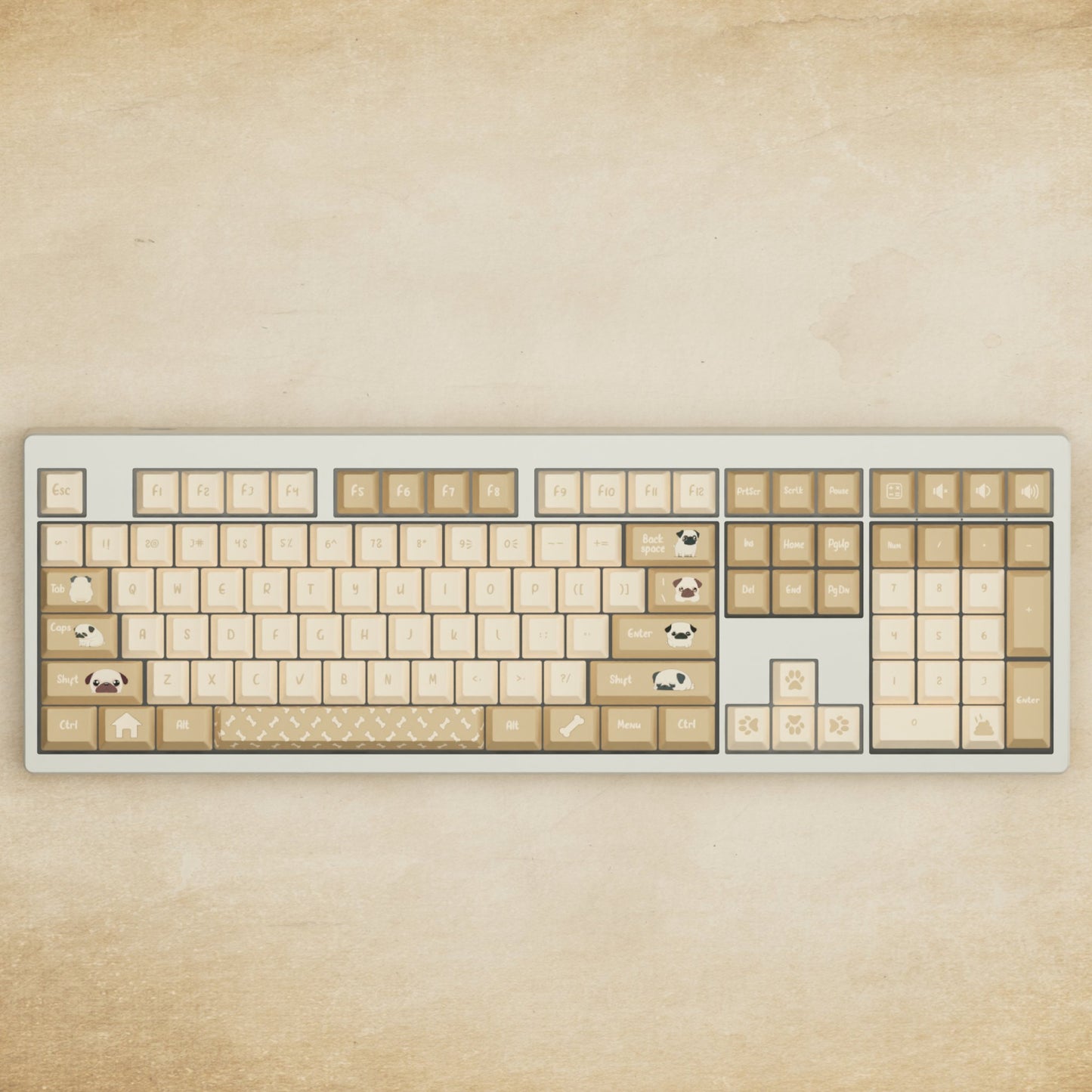 Monsgeek M5 - 100% Pug Mechanical Keyboard - Goblintechkeys
