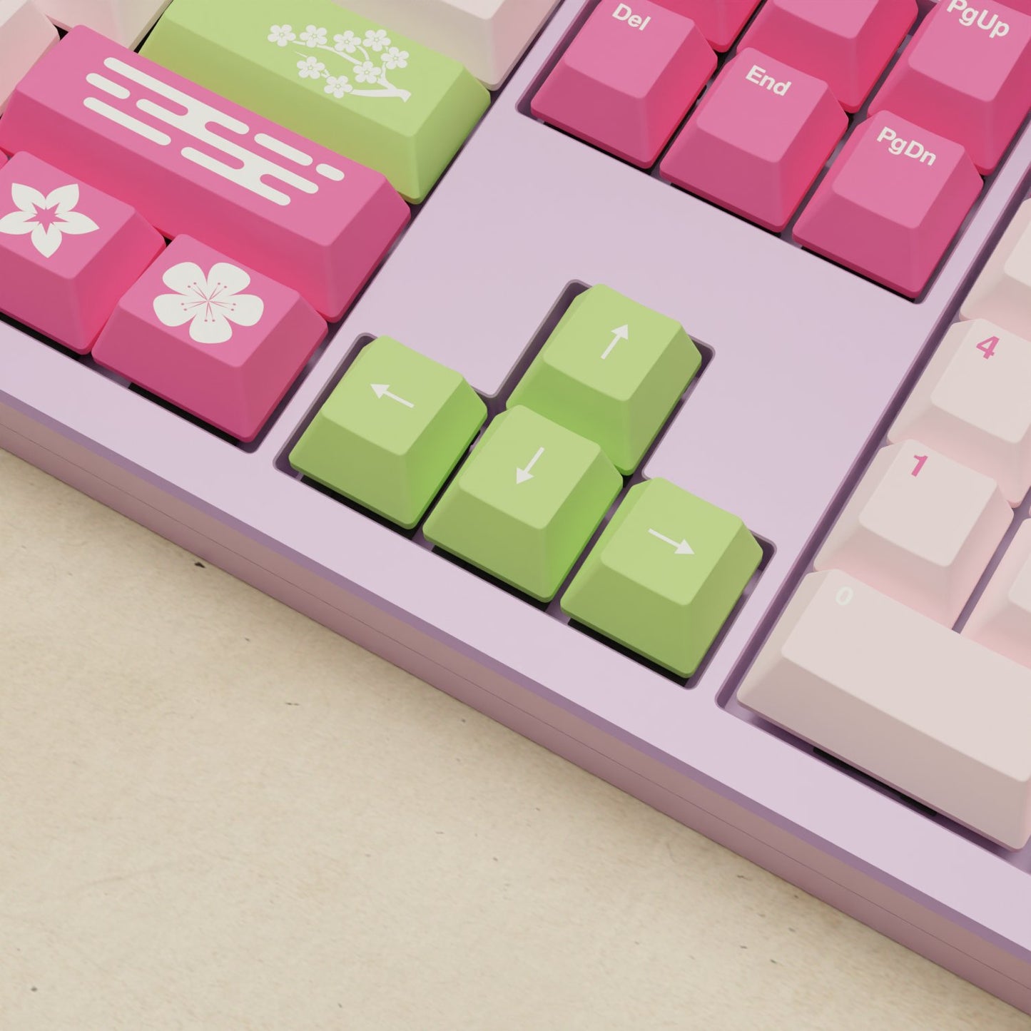 Monsgeek M5 - 100% Sakura Mechanical Keyboard - Goblintechkeys
