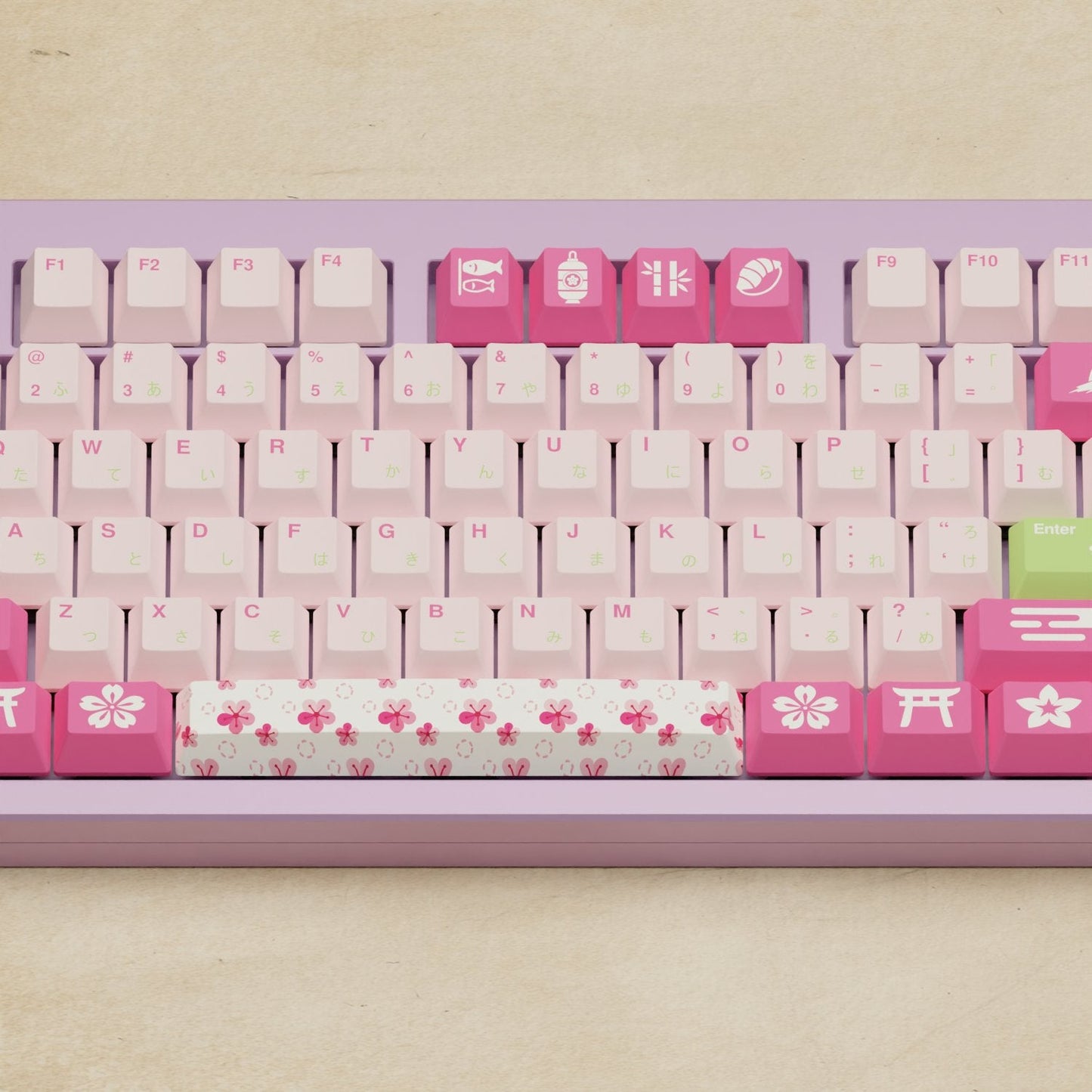 Monsgeek M5 - 100% Sakura Mechanical Keyboard - Goblintechkeys