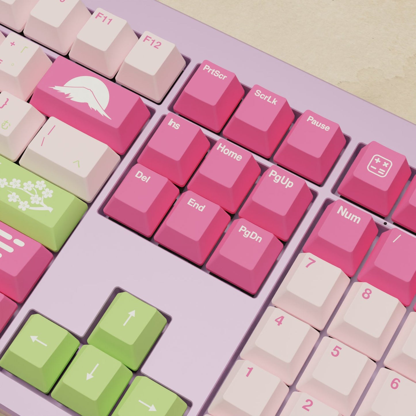 Monsgeek M5 - 100% Sakura Mechanical Keyboard - Goblintechkeys
