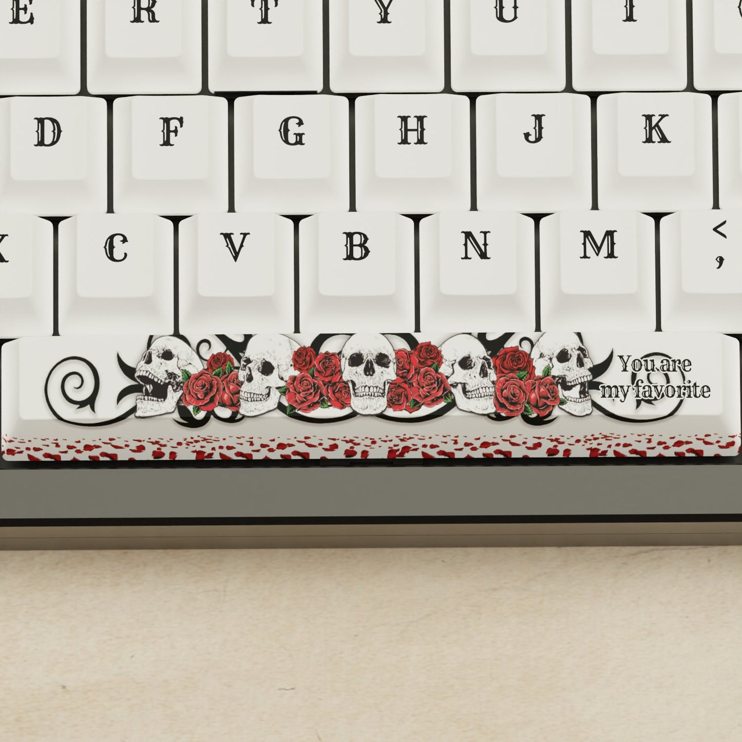 Monsgeek M5 - 100% Skulls & Roses Mechanical Keyboard - Goblintechkeys