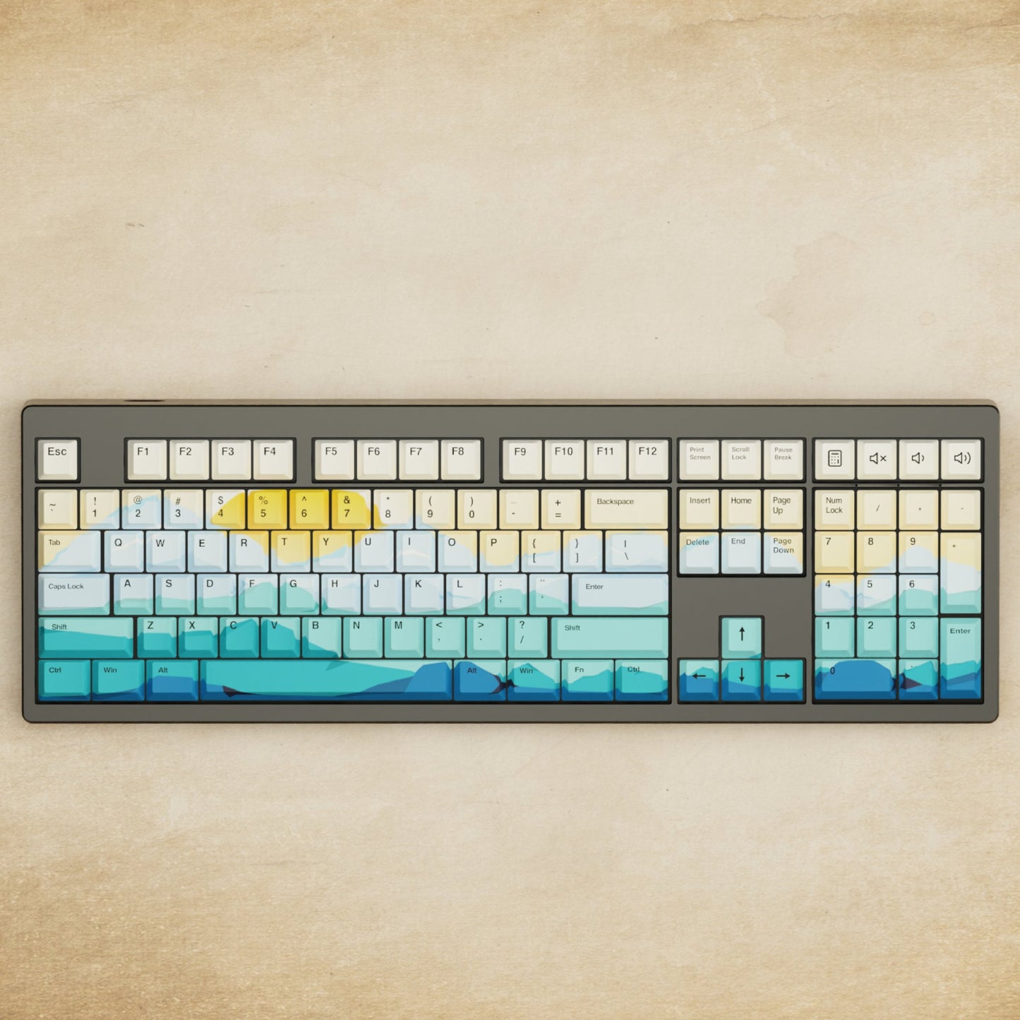 Monsgeek M5 - 100% Sunset Mechanical Keyboard - Goblintechkeys