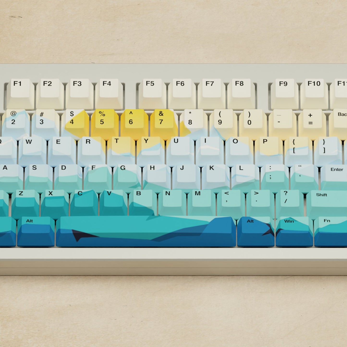 Monsgeek M5 - 100% Sunset Mechanical Keyboard - Goblintechkeys
