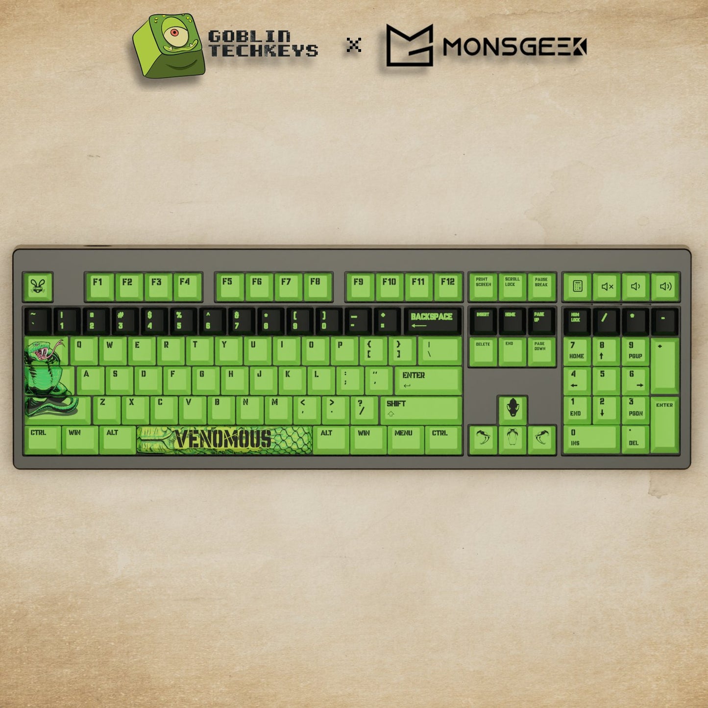 Monsgeek M5 - 100% Venomous Mechanical Keyboard - Goblintechkeys