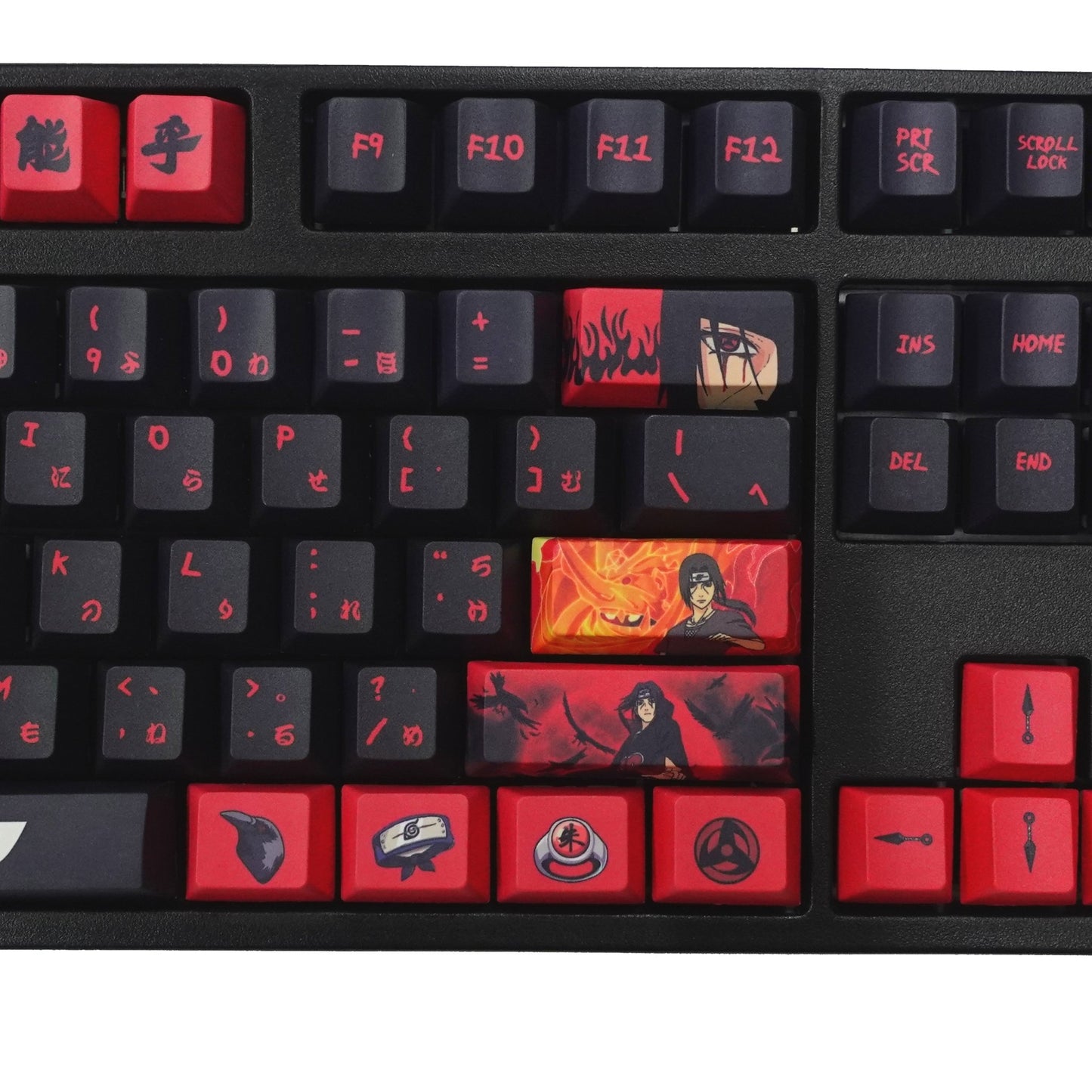 Naruto Keycaps | Itachi Uchiha Keycaps - Goblintechkeys