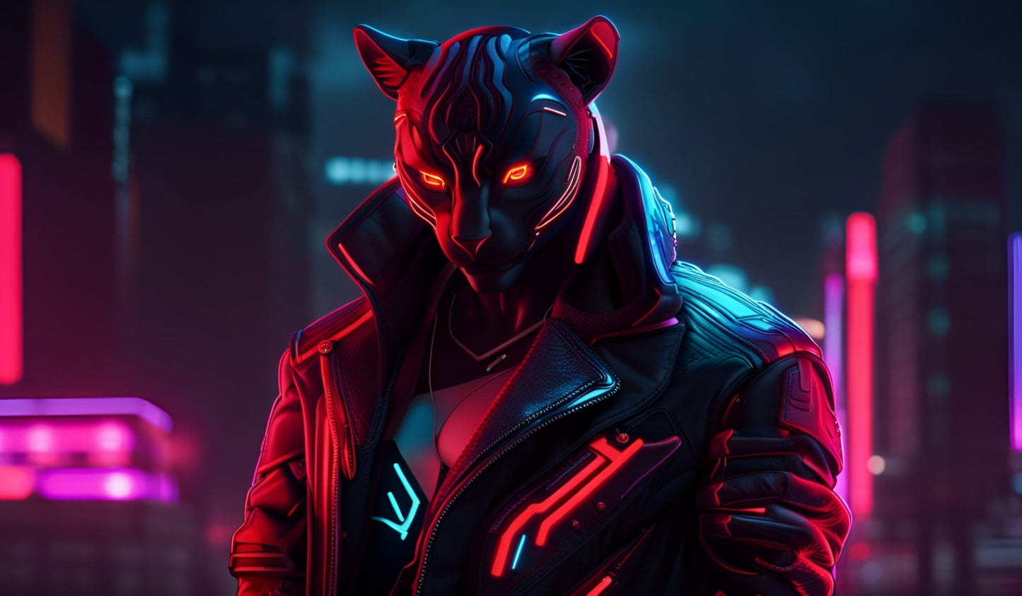 Neon Power | Custom Artisan Mousepad | Gaming & Office Desk Mat - Goblintechkeys