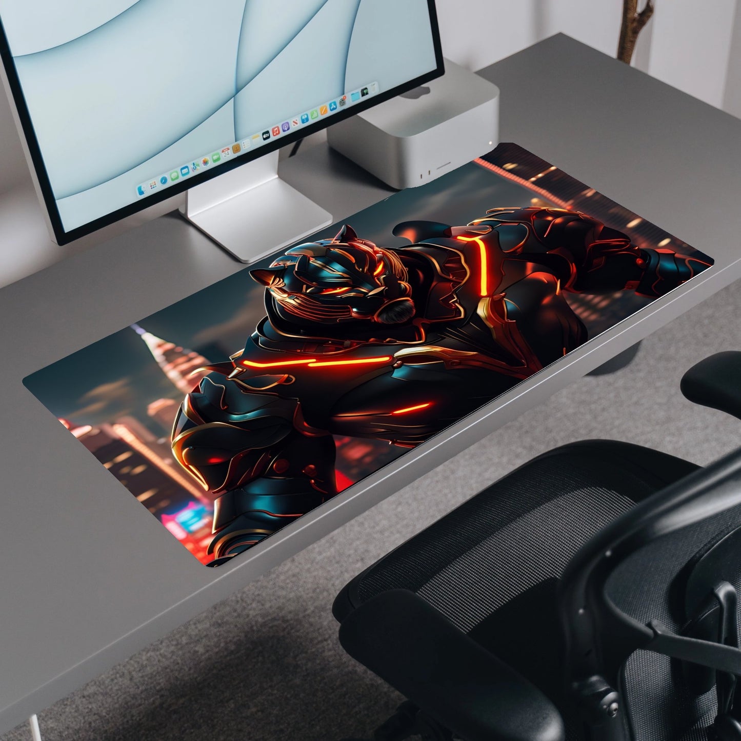 Panther in Power | Custom Artisan Mousepad | Gaming & Office Desk Mat - Goblintechkeys