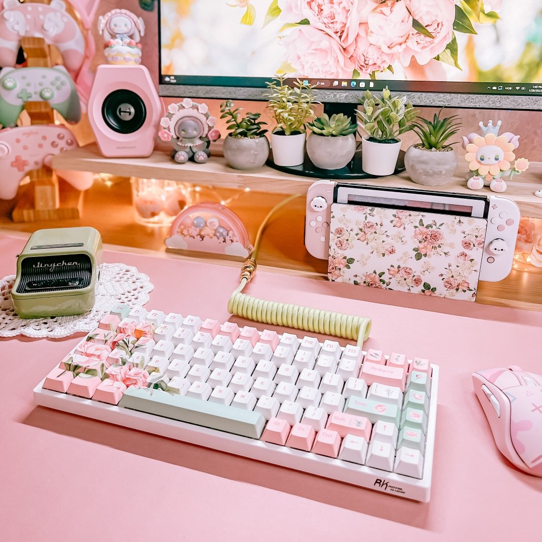 Peony Keycaps - Goblintechkeys
