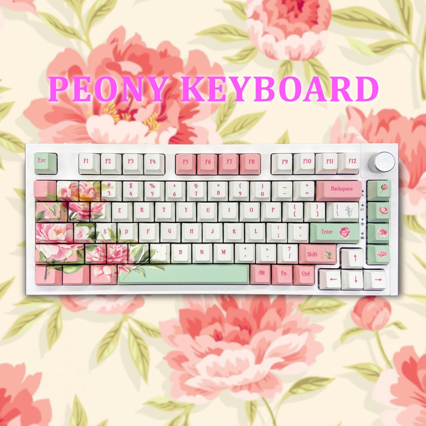 Peony Keycaps - Goblintechkeys