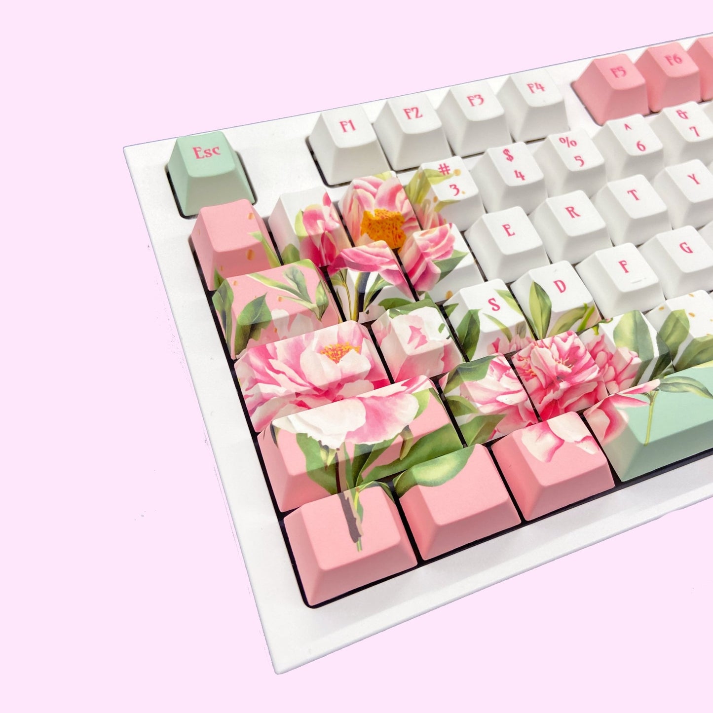 Peony Keycaps - Goblintechkeys