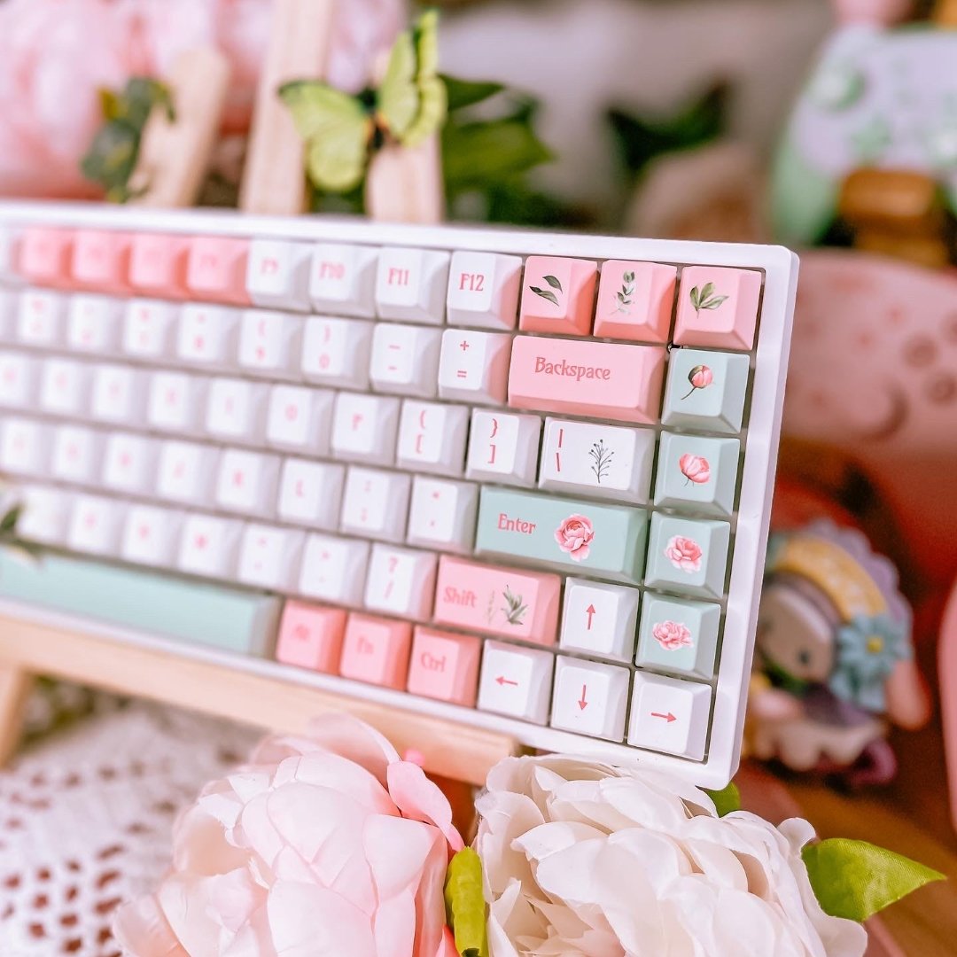 Peony Keycaps - Goblintechkeys