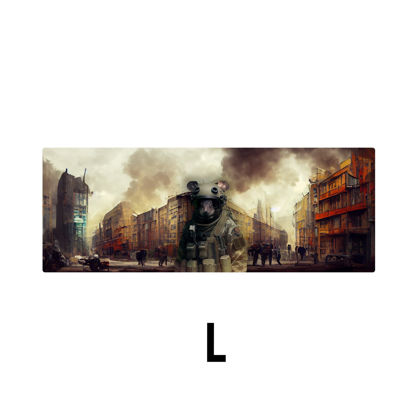 Rat Soldier Desk Mat | Mouse Pad | Gaming & Office Desk Mat - Goblintechkeys