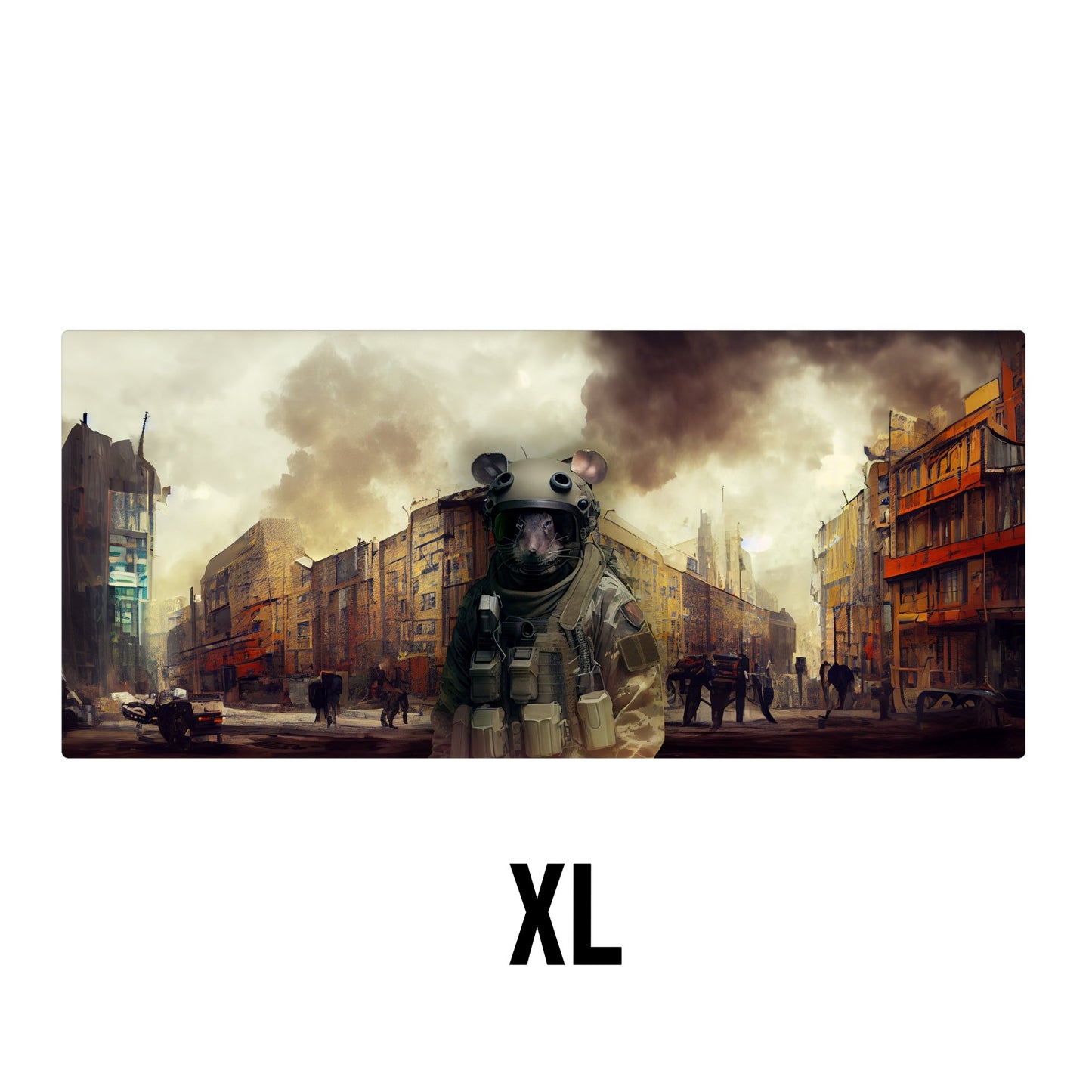 Rat Soldier Desk Mat | Mouse Pad | Gaming & Office Desk Mat - Goblintechkeys