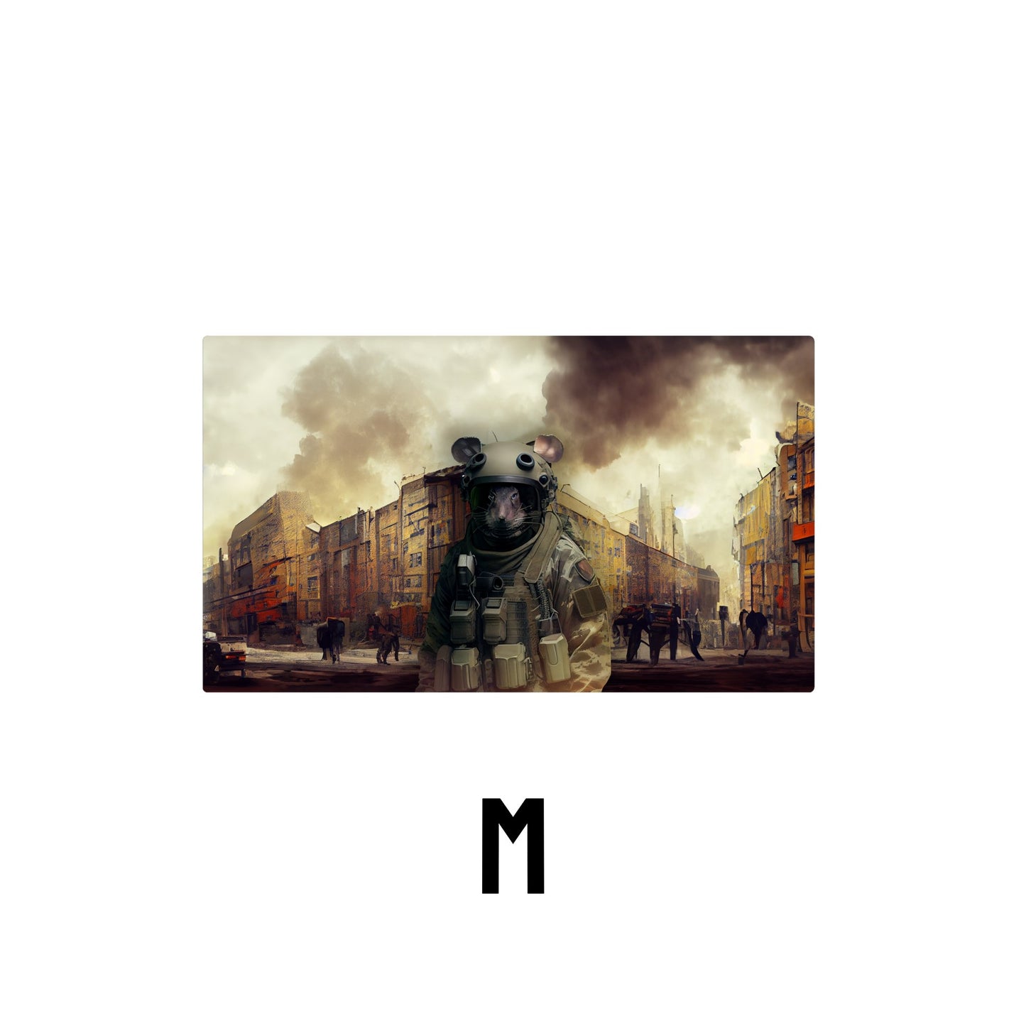 Rat Soldier Desk Mat | Mouse Pad | Gaming & Office Desk Mat - Goblintechkeys