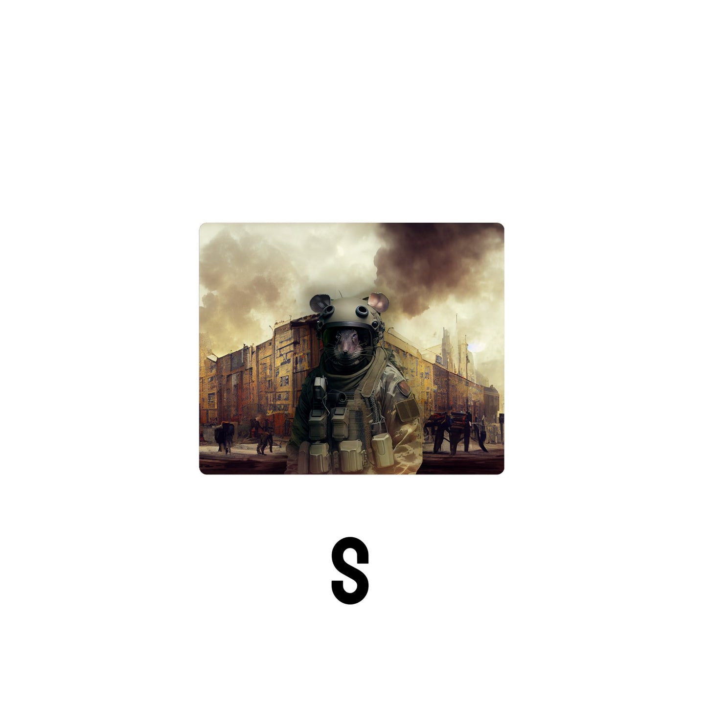 Rat Soldier Desk Mat | Mouse Pad | Gaming & Office Desk Mat - Goblintechkeys
