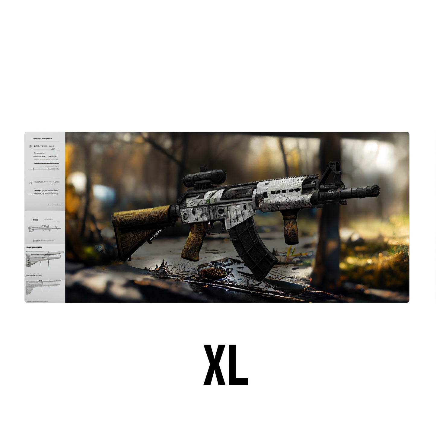 SG-553 Riffle Desk Mat | Mouse Pad | Gaming & Office Desk Mat - Goblintechkeys